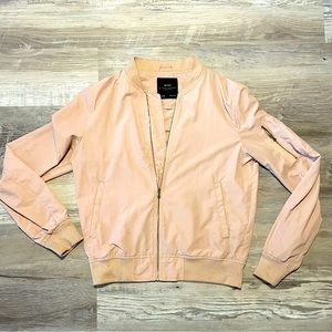 Women’s Zara Bomber Jacket Dusty Rose Size XS